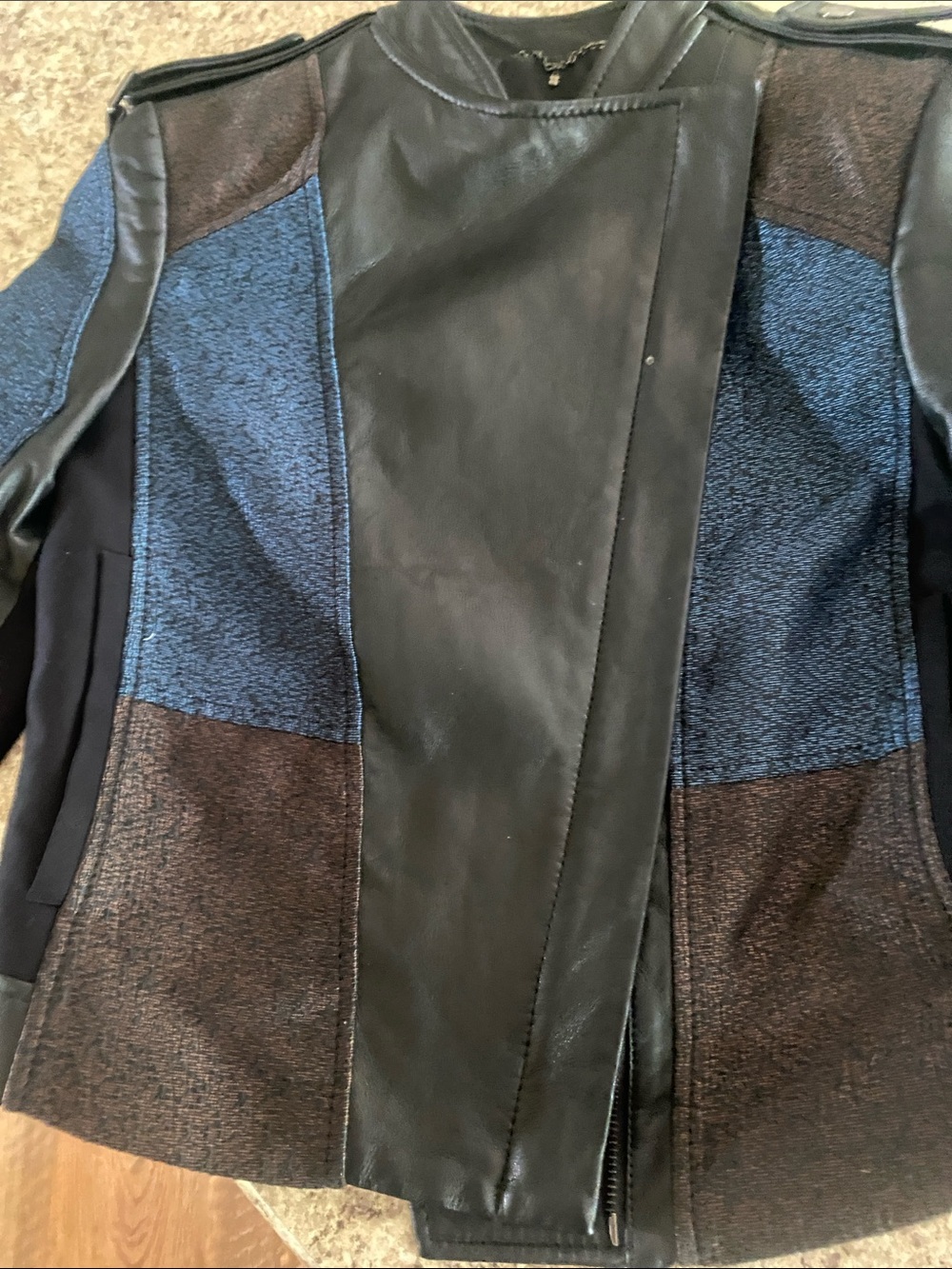 BCBGMaxAzria Black Leather Moto Jacket - Picture 6 of 6
